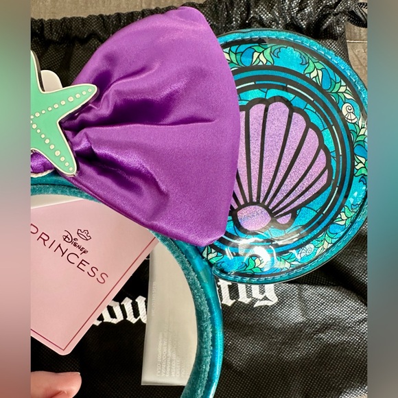 Loungefly Disney Princess Stained Glass Collection: Little Mermaid Ariel Ears - Picture 2 of 9